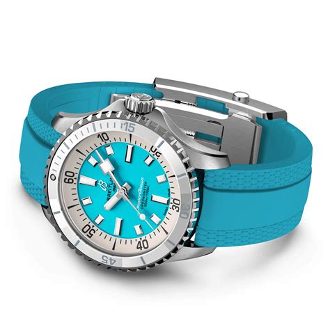 breitling superocean automatic 36mm stainless steel - turquoise|Breitling Superocean white dial.